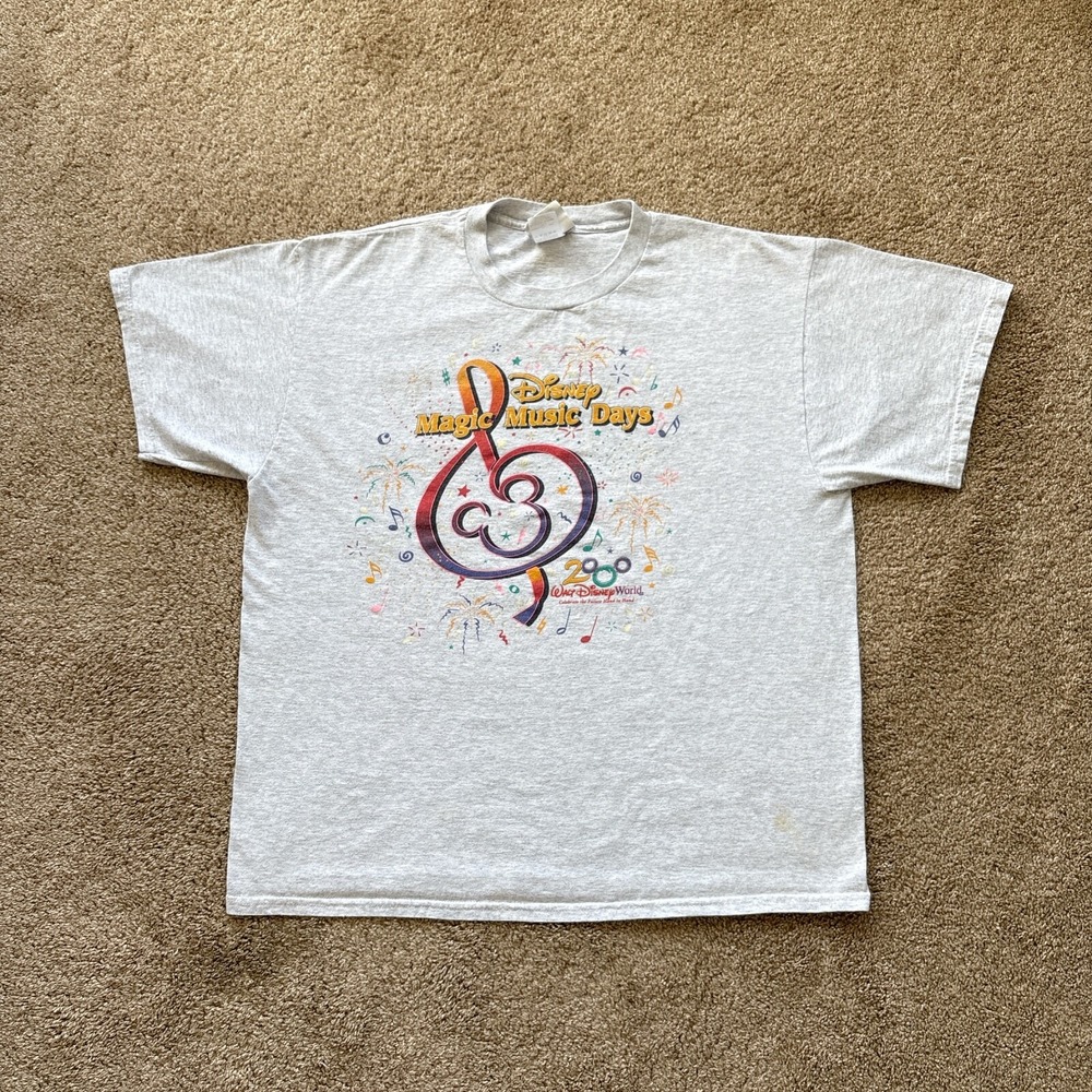 Vintage 2000 Walt Disney World Magic Music Days T Shirt XL‎